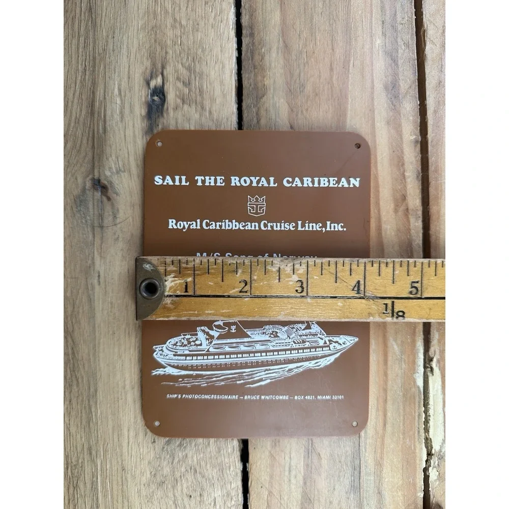 VTG 70s Or 80s Royal Carribean Cruise Plastic Picture Frame About 5 1/2 X‎ 4 In